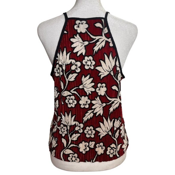 NWT Topshop Floral Hawaiian‎ Halter Crop Tank 8 Medium - Picture 2 of 6